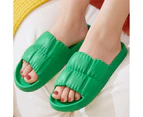 Biwiti Women's & Men's Slide Sandal Non-Slip Quick Drying Spa Shower Sandal Shower Indoor Bathroom Slippers-Green