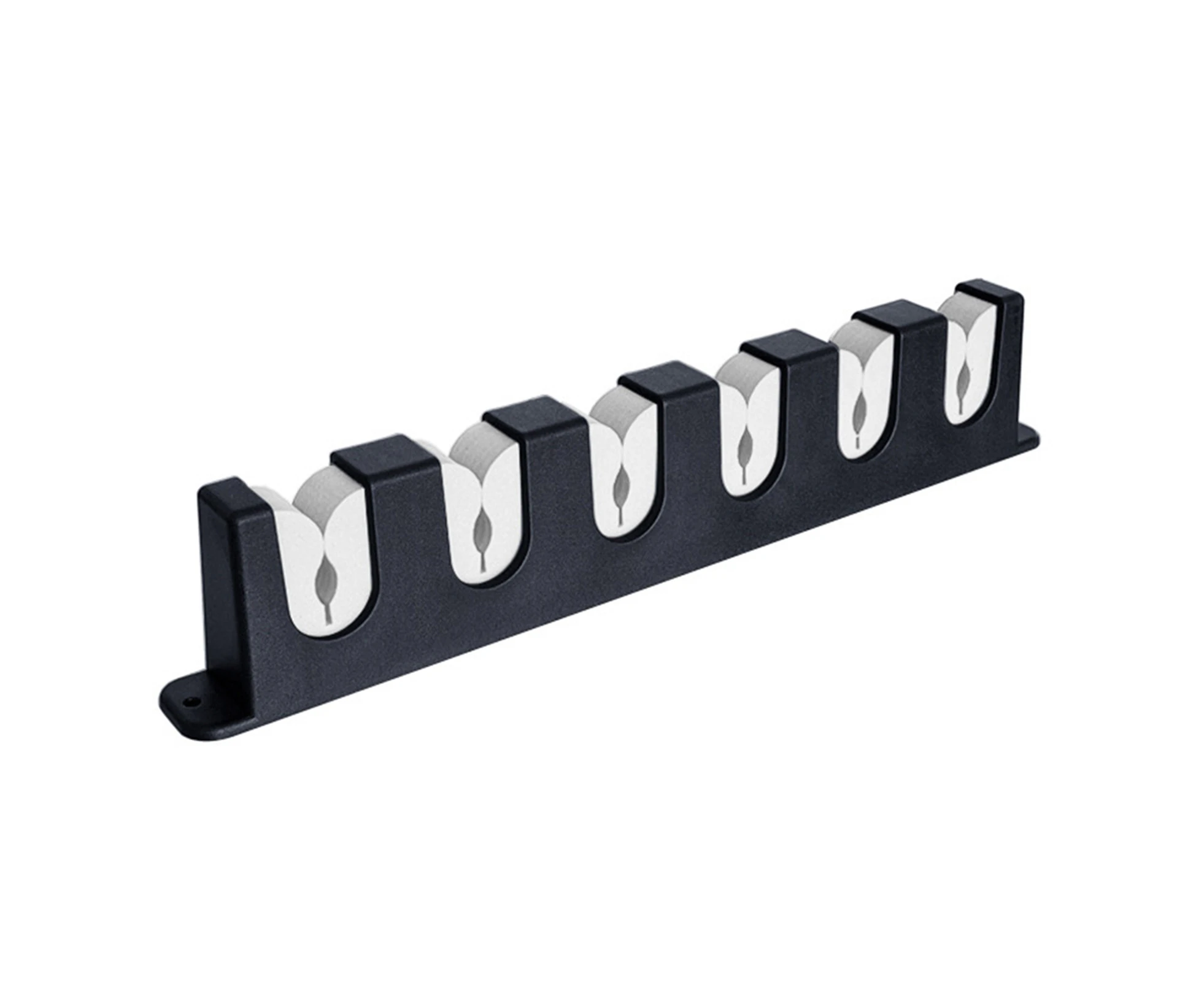 Fishing Rod Holder High-strength Strong Load Bearing Sturdy 6 Rods ABS Plastic Wall Mounted Vertical Type Fishing Pole Organizer for Indoor  Grey B