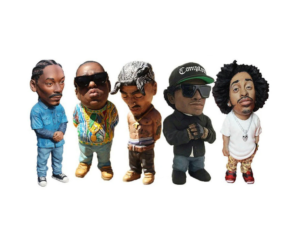 Legend Hip Hop Rapper Commemorative Resin Ornaments Memorial Statue Crafts - Biggie