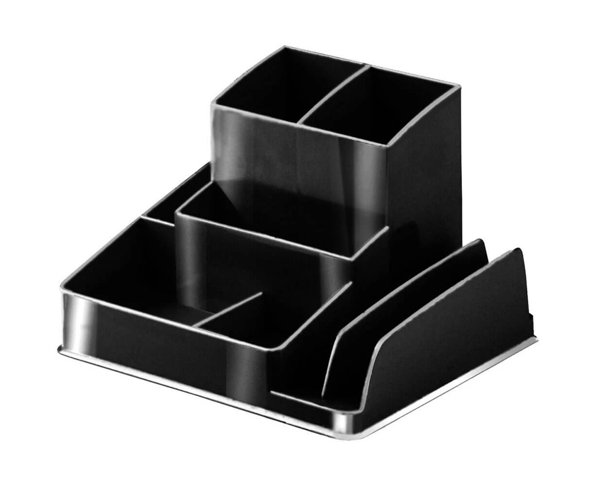 Italplast Recycled Desk Organiser (Black)