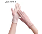 1 Pair Sun Protection Gloves Non-slip Breathable Full-finger Anti-UV Sunscreen Mesh Thin Gloves Cycling Accessories Style12