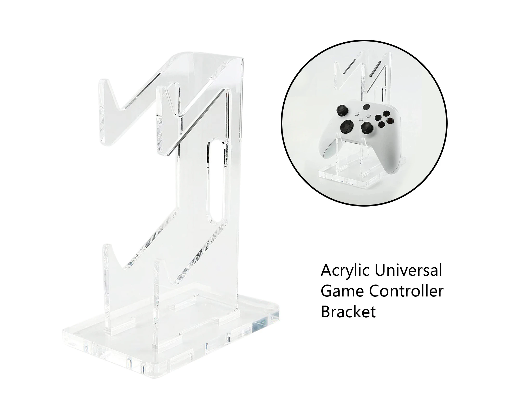 Controller Bracket Transparent Universal Acrylic Game Handle Desk Display Stand for PS5/4