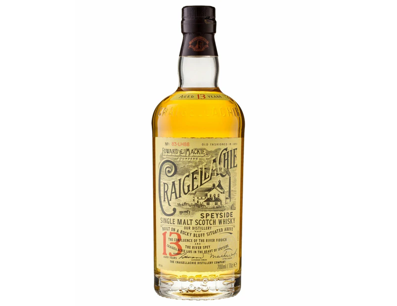 Craigellachie 13 Year Old Single Malt Scotch Whisky 700mL Bottle