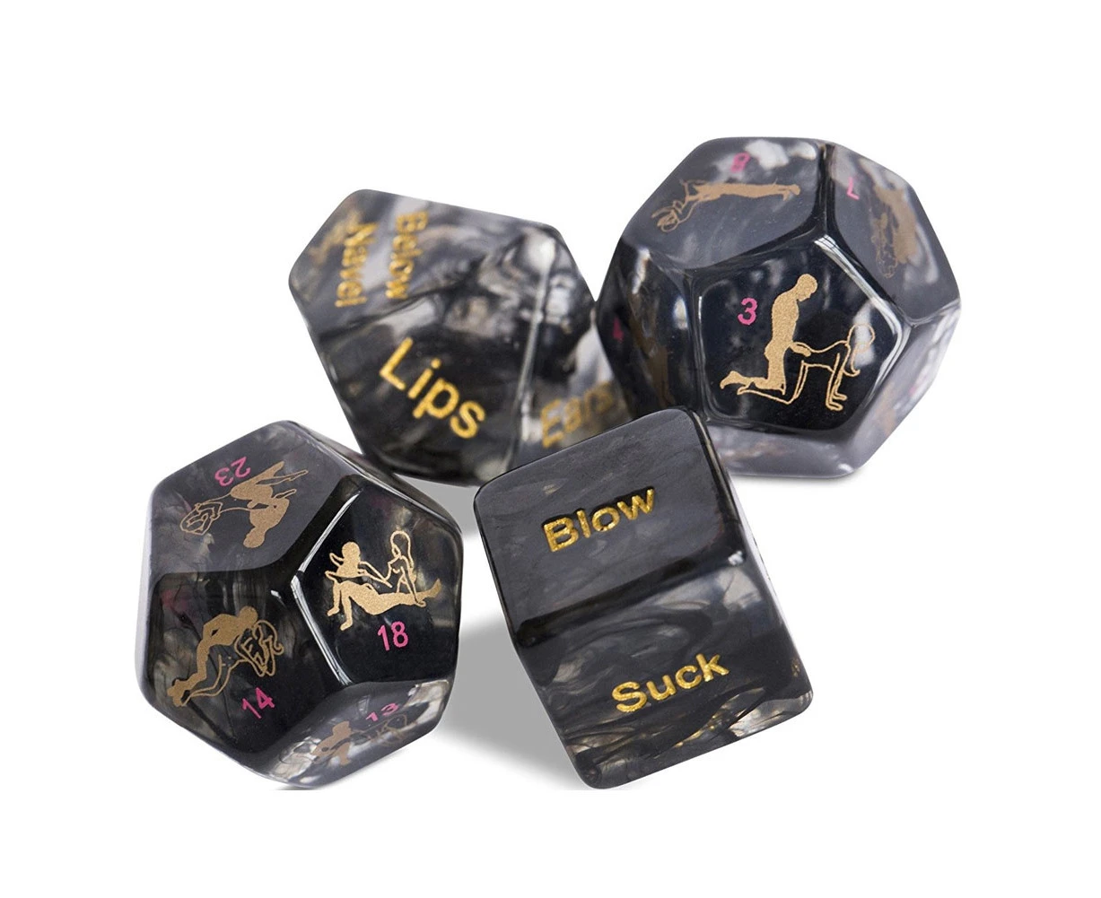 4Pcs Funny Party Club Honeymoon Bachelor Posture Couple Game Adult Sex Toy Dice