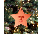 Christmas Barry Santa Gift Acrylic Meme A festive Mr. Wood Meme Funny Ornaments - E