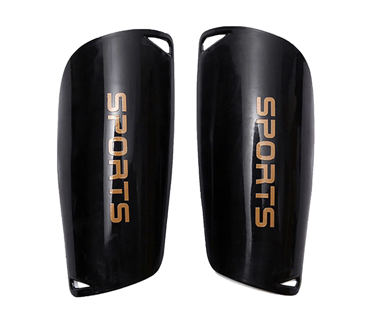 1 Pair Soccer Football Training Shin Guard Pad Leg Protector Brace Support Plate Black