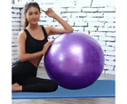 Fulllucky Yoga Ball Multifunctional Explosion-proof Strong Bearing Capacity Soft Gymnastic Fitness Pilates Ball for Gym - Silver