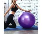 Fulllucky Yoga Ball Multifunctional Explosion-proof Strong Bearing Capacity Soft Gymnastic Fitness Pilates Ball for Gym - Silver