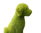 Sunshine Dog Shape DIY Artificial Grass Animal Resin Eye-catching Garden Turf Grass Animal Office Decor- 4