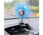Juson 12/24V Mini Summer Car Low Noise Air Conditioner Rotatable Clip Cooling Fan