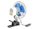 Juson 12/24V Mini Summer Car Low Noise Air Conditioner Rotatable Clip Cooling Fan