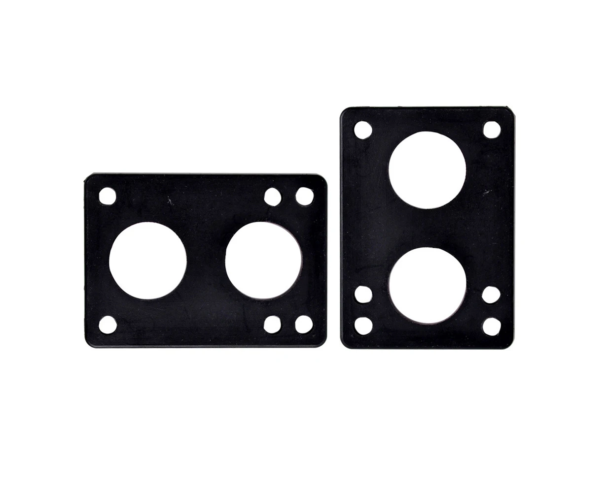 2Pcs 3mm/6mm Soft Skateboard Riser Pads Longboard Shock Proof Bridge Gaskets-Black