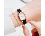 Fashion Women Leather Sports Watch Luxury 2 PCS /Set With Bracelet Rose Rhinestone Dress Quartz Clock Ladies Wrist Watch Gift - 1pc Green Watch