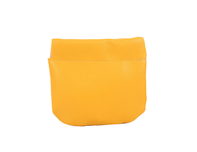 Pocket Makeup bag, waterproof, portable, zipper free, autistic ladies Mini makeup bag -yellow