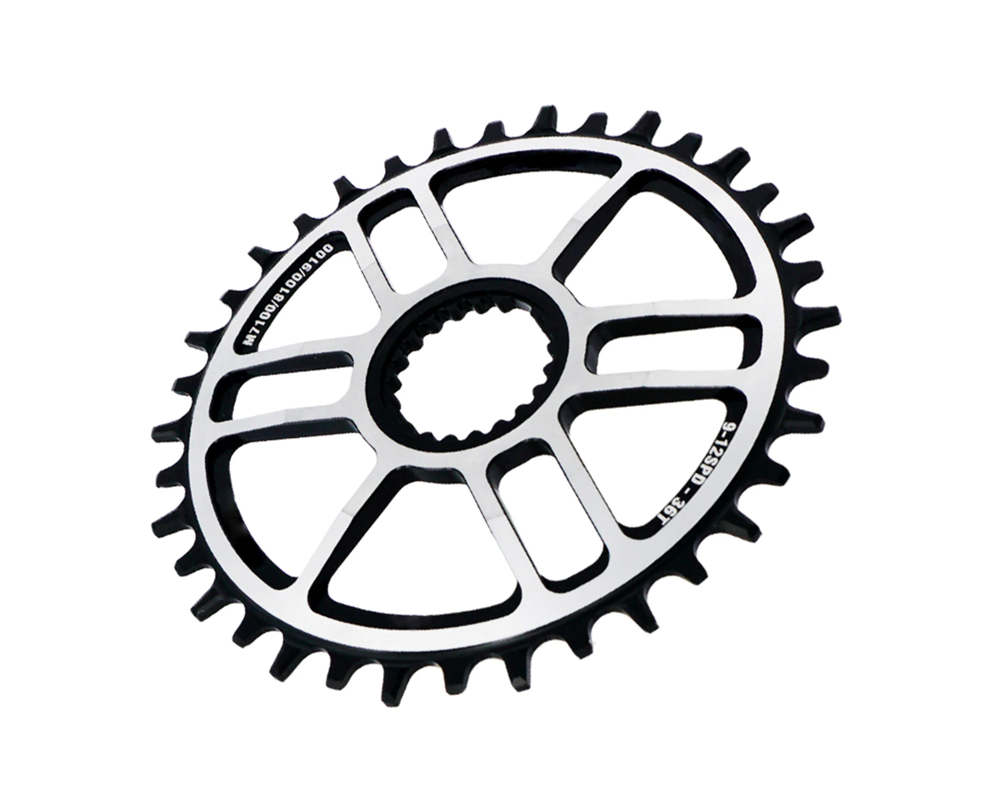 12 Speed Aluminum Alloy Wear-resistant Mountain Bike Round Single Chainring for Shimano M7100/8100/9100-38