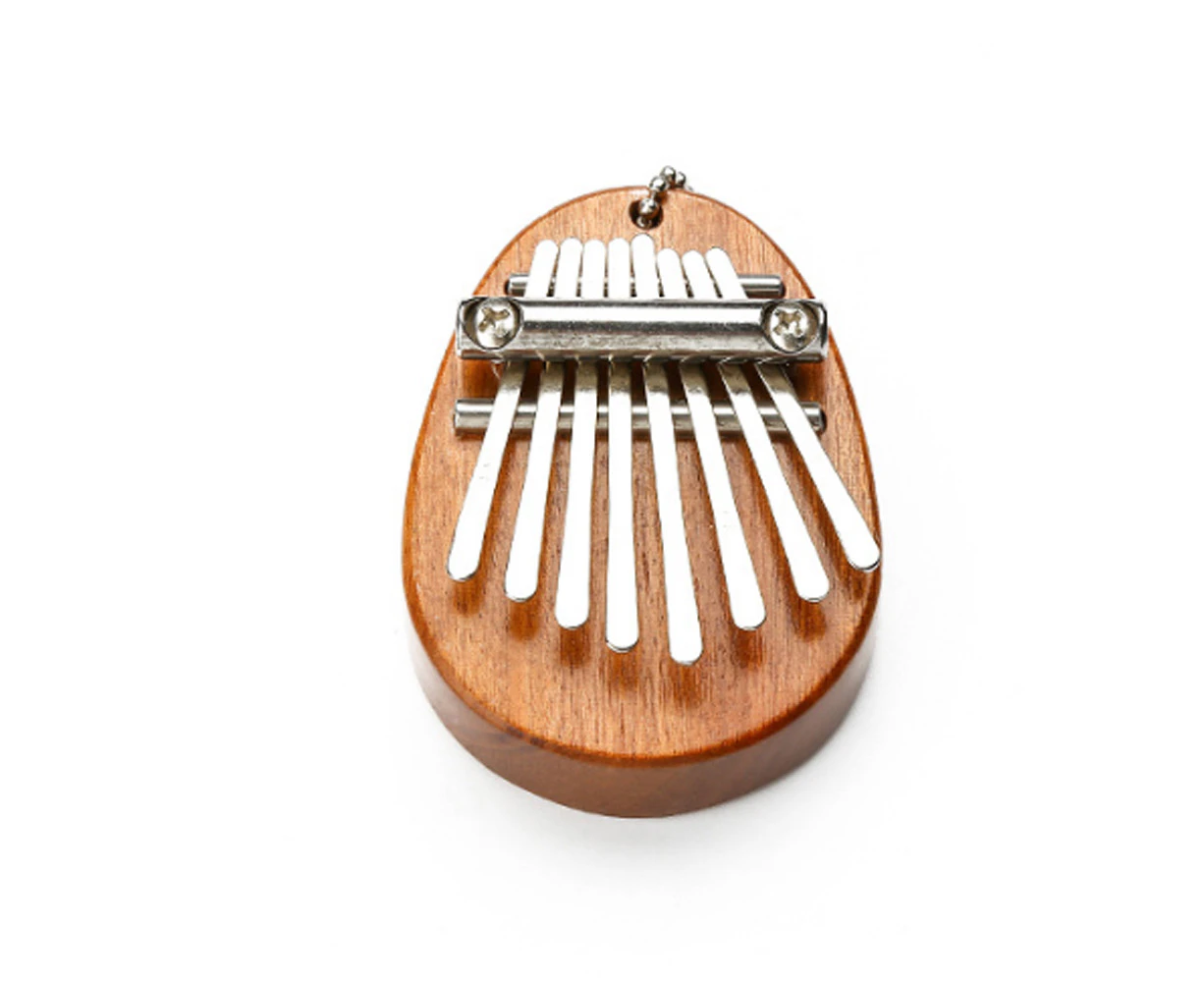 1 pcs 8 Key Mini Kalimba exquisite Finger Thumb Piano Marimba Musical good accessory Pendant Gift - Solid Wood Oval