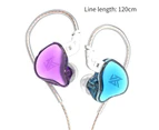 KZ Wired Earphone High Fidelity Line Control ABS Noise Reduction In-ear Headset for Phone Multicolor Without Mic