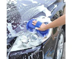 Soft Sponge Pad Car Vehicle Care Washing Brush Window Glass Cleaning Glove Tool-Purple Sponge