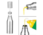 Oil Bottle Stainless Steel Oil And Vinegar Dispenser 750Ml Oil Container Spill-Proof Oil Bottle