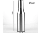 Oil Bottle Stainless Steel Oil And Vinegar Dispenser 750Ml Oil Container Spill-Proof Oil Bottle