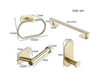 Bathroom Hardware Set Brushed Gold Towel Paper Holder  Bathroom Accessories|Bath Hardware Sets