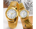 Fashion Vintage Business Women Men Watches Elastic Bracelet Gold Sliver Quartz Watch Clock Lovers Couple Party Office Gifts - Women size 1