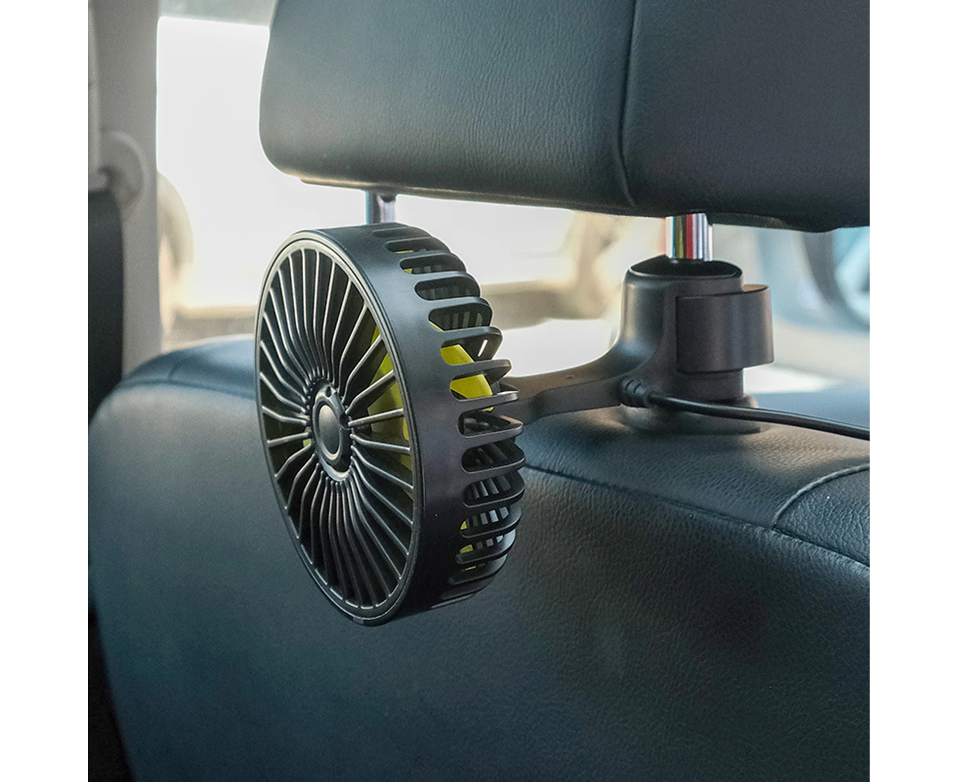 Cooling Air Fan 3 Speed Strong Wind DC 5V Rear Headrest USB Fan Air Cooling Fan for Car