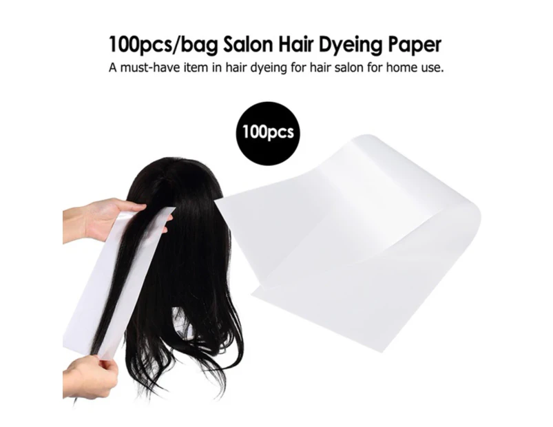 100Pcs/Set Reusable Salon Hair Dye Plastic Paper Hairdresser Separating Sheets