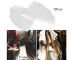 100Pcs/Set Reusable Salon Hair Dye Plastic Paper Hairdresser Separating Sheets