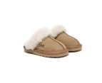 AUSTRALIAN SHEPHERD(R) UGG Slippers Kids Australian Sheepskin Wool Muffin - Chestnut