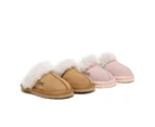 AUSTRALIAN SHEPHERD(R) UGG Slippers Kids Australian Sheepskin Wool Muffin - Pink