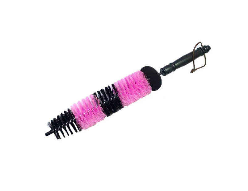 Car Vehicle Tire Tyre Wheel Rims Steel Wire Long Brush Washing Cleaning Tool Pink