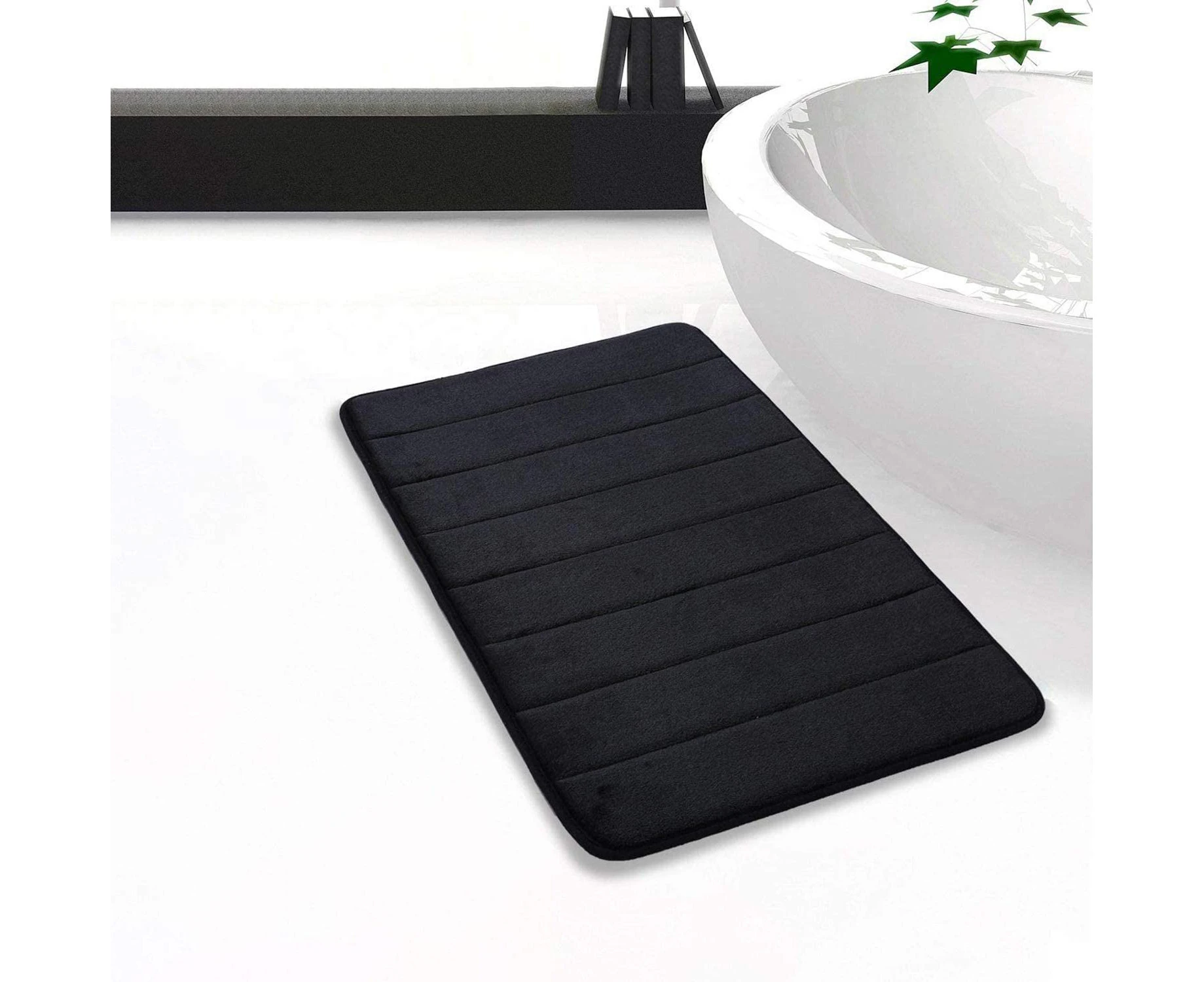 Memory Foam Bathroom Bath Rugs Absorbent Non-Slip Bath Mat Washable Bath Mat - 50 x 80cm