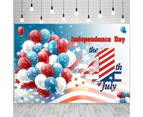 Decorative Backdrop Convenient 210D Polyester Wrinkle Resistant Independence Day Background Prop Party Supplies