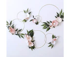 ricm DIY Garland Dreamcatcher Iron Ring Circle Accessories Wedding Party Easter Decor-10cm