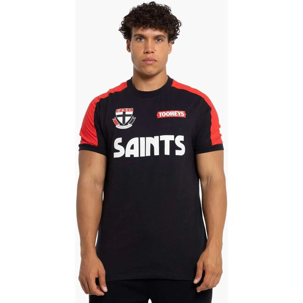 St Kilda Saints Mens Throwback Logo T-Shirt