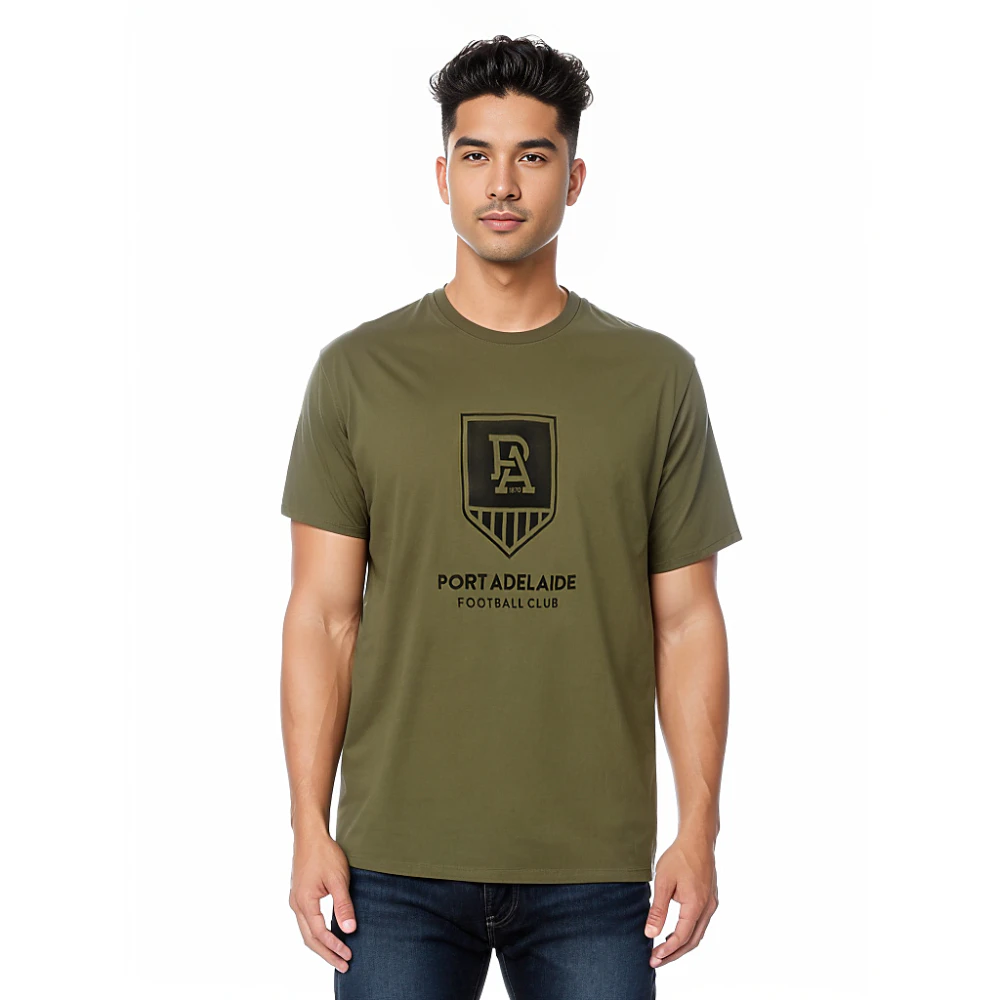 Port Adelaide Power Olive Logo Adults Tee