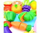 Plastic food toy cuts fruits and vegetables, the educational toy for kids