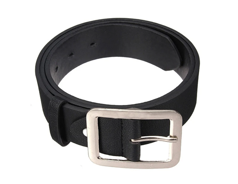 Men\'s Stylish Casual Waistband PU Leather Pin Buckle Waist Strap Business Belt Black