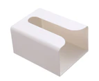 Kitchen Tissue Box, Wall-Mounted Drawer Box, Toilet Paper Holder, Toilet Tissue Storage Box, Wall-Mounted Tissue Box, no Need to Punch -White Small