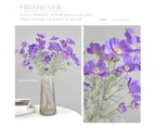 Artificial Cosmos Bipinnata Flower Simulation Flower Bouquet For Home Decoration(Purple)