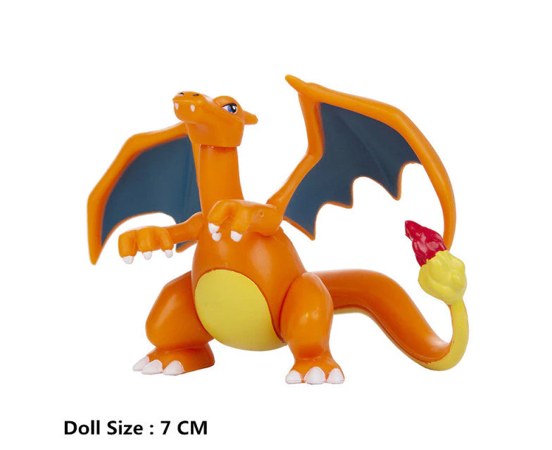 Pokemon 4-13cm Tomy New Cartoons Movie Anime Figure Pikachu Bulbasaur Charmander Cosplay Collection Pet Action Model Toy / Charmander 1.0