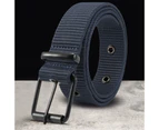 Sport Belt Quick-release Quick Dry Adjustable Freely Alloy Pothook Durable Waist Belt Daily Wear Belt Navy Blue