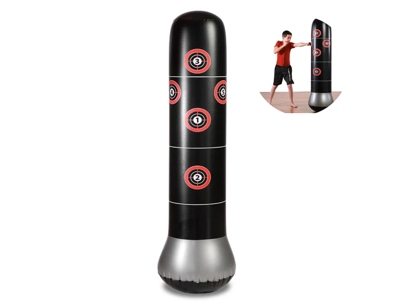 Inflatable Standing Punching Bag Adults Punching Bag Children Partner Inflatable Vertical Boxing Post Inflatable Sandbag