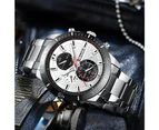 CURREN New Style Watches for Men Sport Stainless Steel Wristwatches with Luminous Silver Green Clock for Male