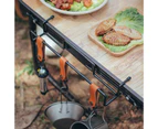 Camping Table Side Rack Strong Load-bearing Portable Reinforced Anti-slip Design Quick Installation Hanging Items Camping Table Tableware Rack for Outdoor