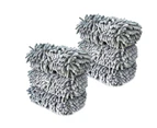 6Pcs Double-Sided Thickening 1500GSM Microfiber Chenille Car Wash Cleaning Sponge Towel-Grey Nylon,Polyester,Sponge,Chenille