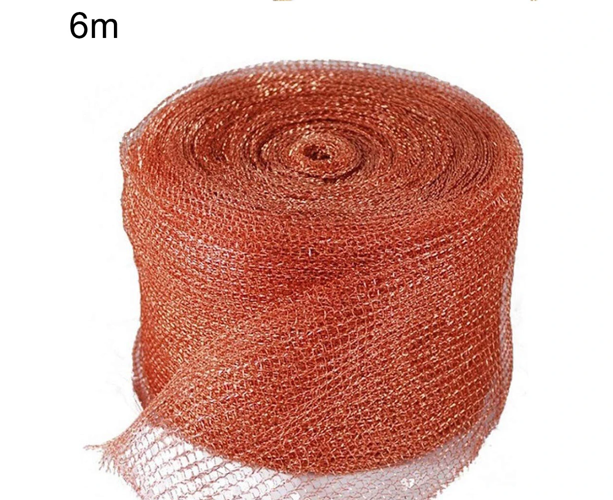 6/15/30m Anti-bite Knitted Copper Mesh Bat Mouse Cave Hole Gaps Blocker Tool-6M