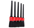 5Pcs Cleaning Brush Soft Wet Dry Dual Use Multi-purpose Car Detailing Brush Set for Car-Plastic,PP