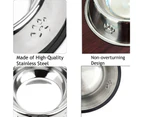 Stainless Steel Dog Bowls, Feeding Bowls, Dog Plate Bowls with Rubber Base,Pet Water Bowls
